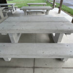 concrete picnic table